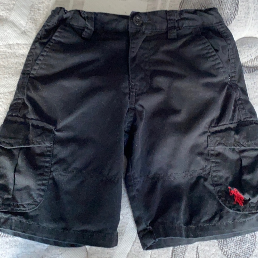 Black polo shorts